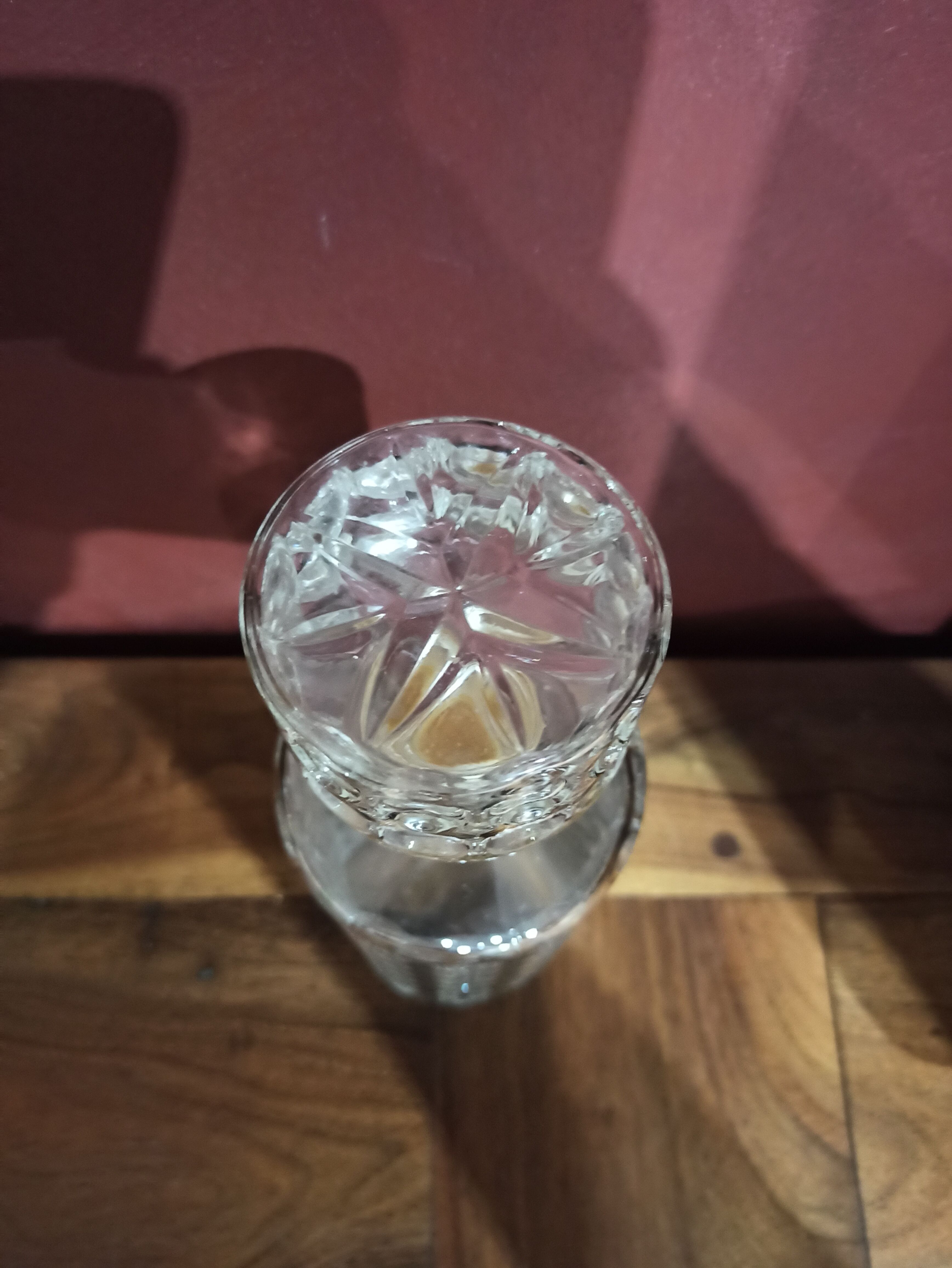 Glass bottle of whisky