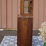 Buffet Art Déco en noyer avec marbres et guérites