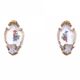 A pair of porcelain wall lamps from Capodimonte, Italy.