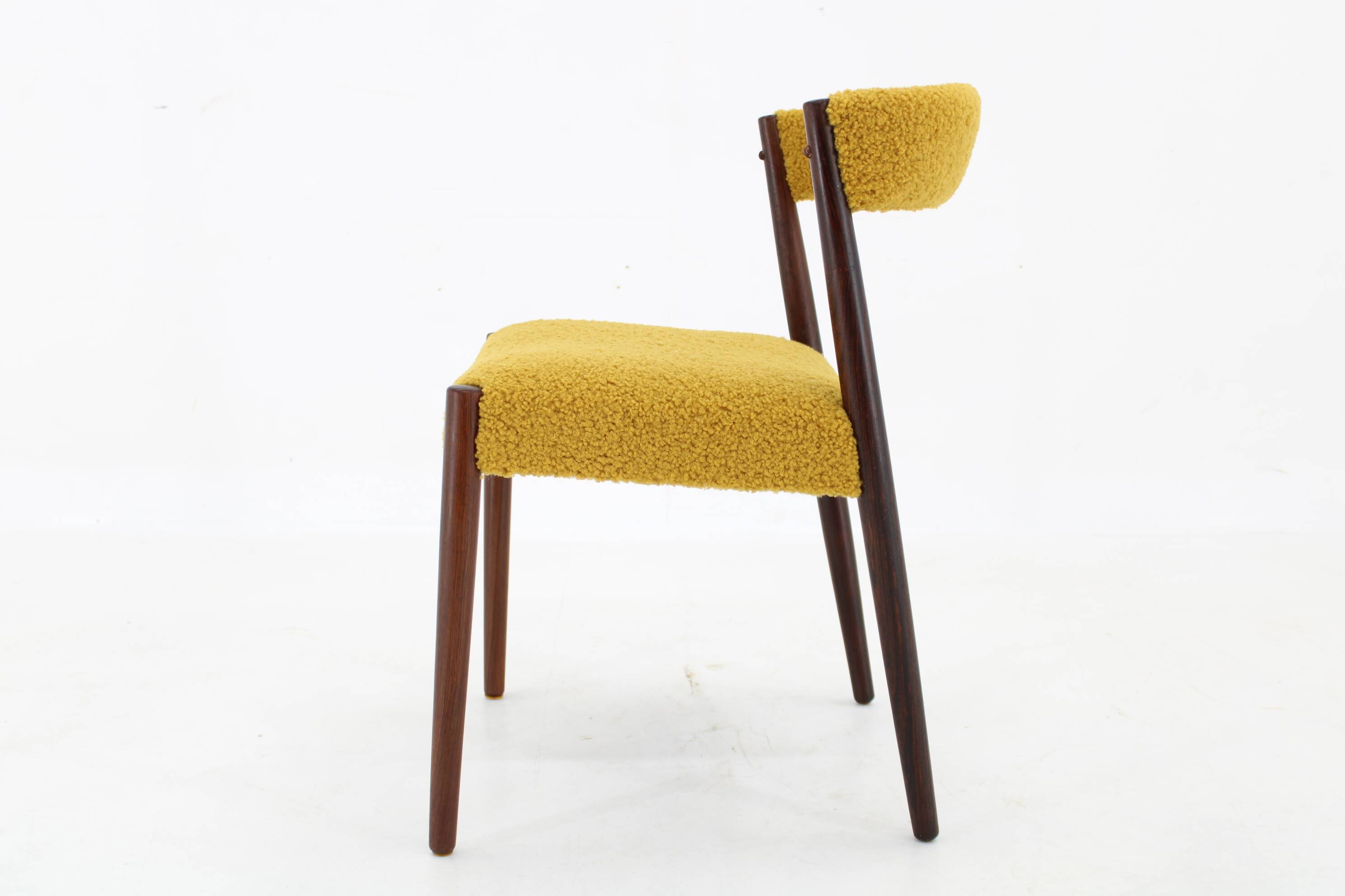 1960s Danish Teak Desk Chair, Restored