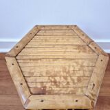 Vintage bamboo stool, plant stand