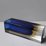 The 1970s Murano glass Blue Vase