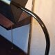 Mid century brass banker's adjustable floor lamp, 1970s