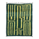 Contemporary green rug - 292 x 255 cm