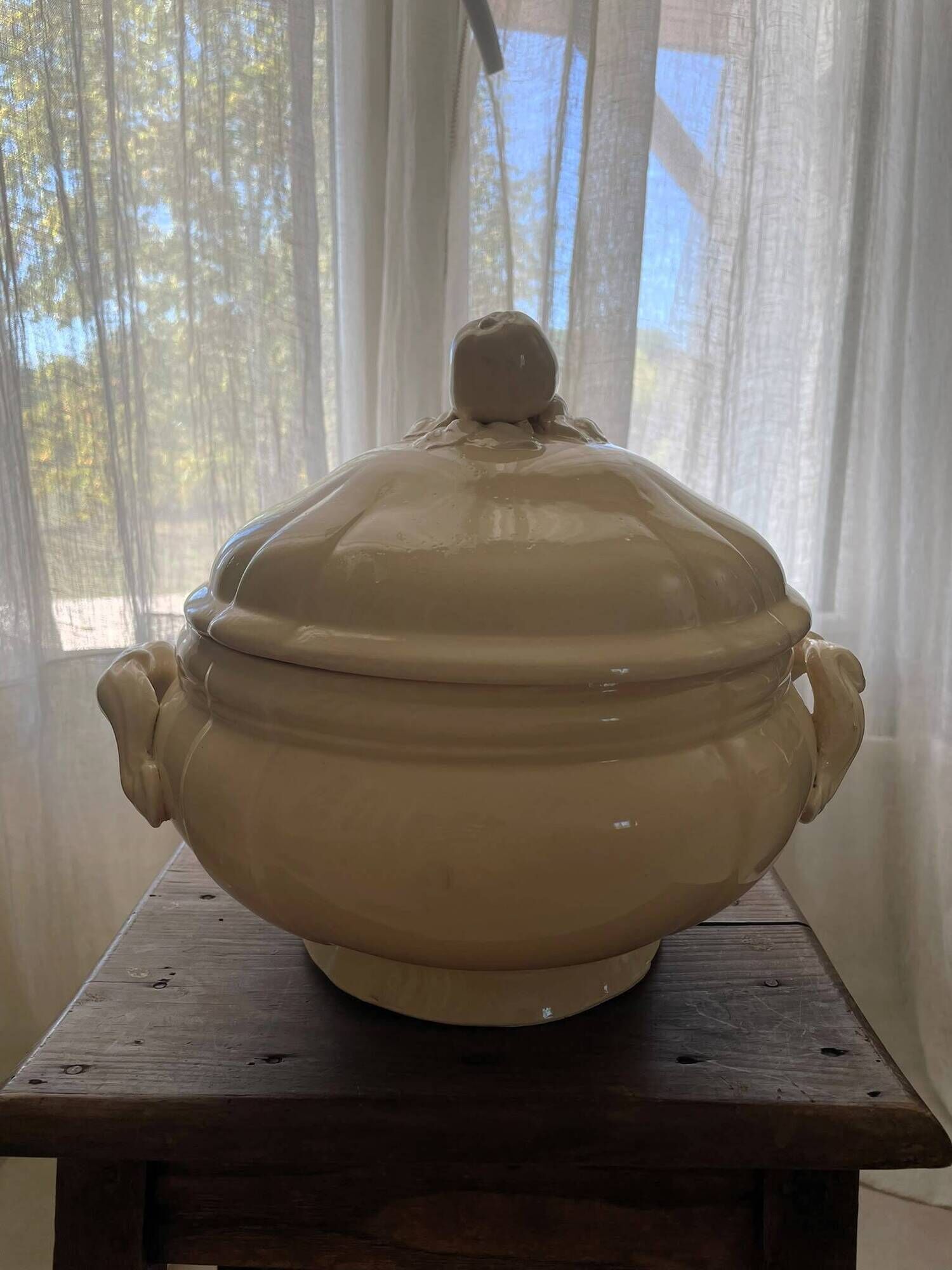 Vintage Sarreguemines soup tureen