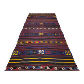Turkish kilim rug, 407x141 cm, MYK-871