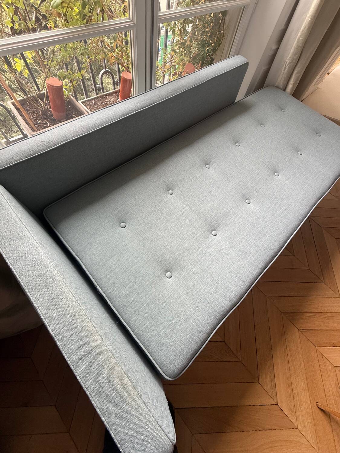 Convertible chaise longue sofa