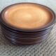 Series of 10 flat sandstone plates