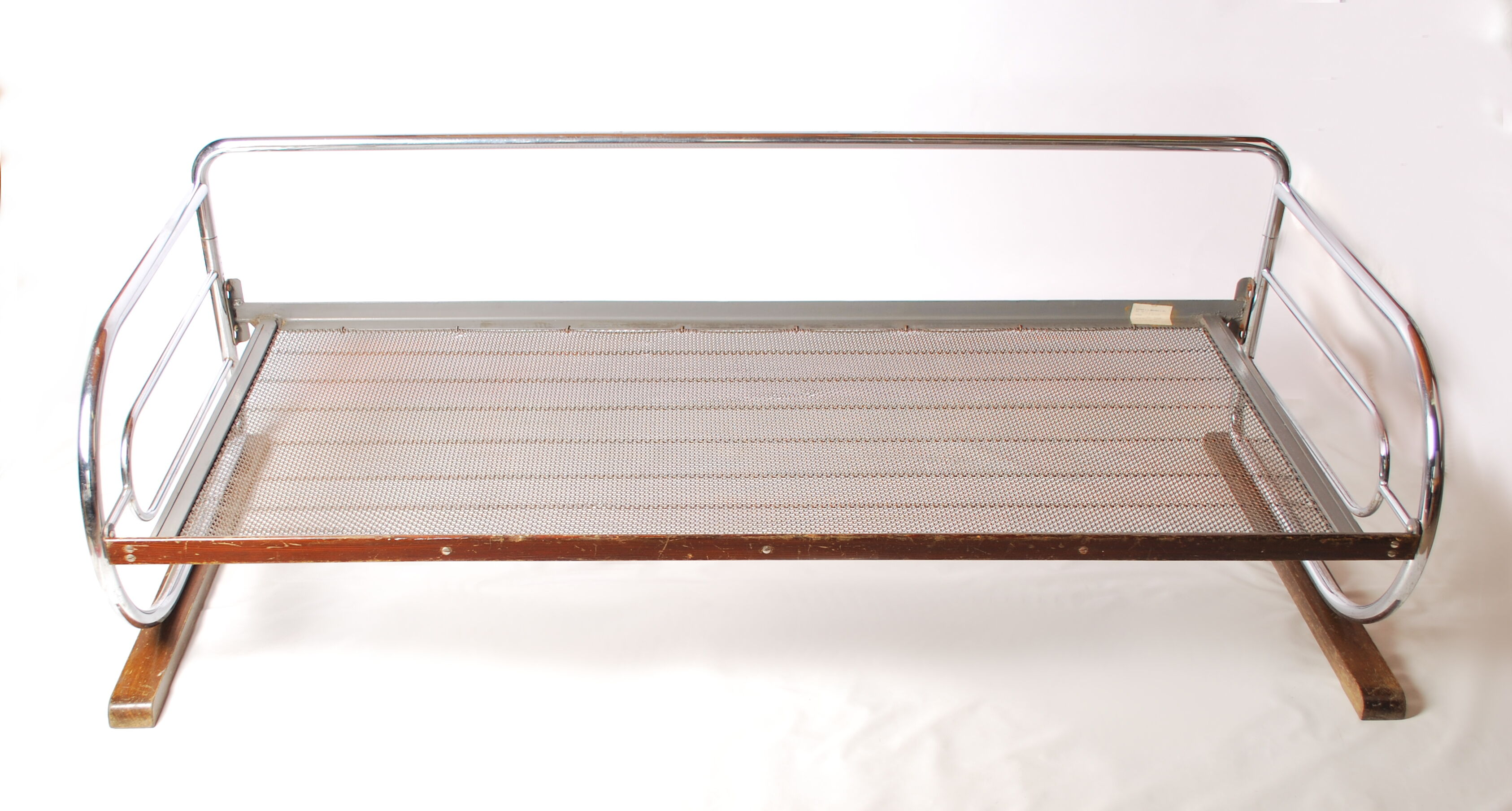 Bauhaus Chrome Sofa by Robert Slezak, 1930's Czecoslovakia