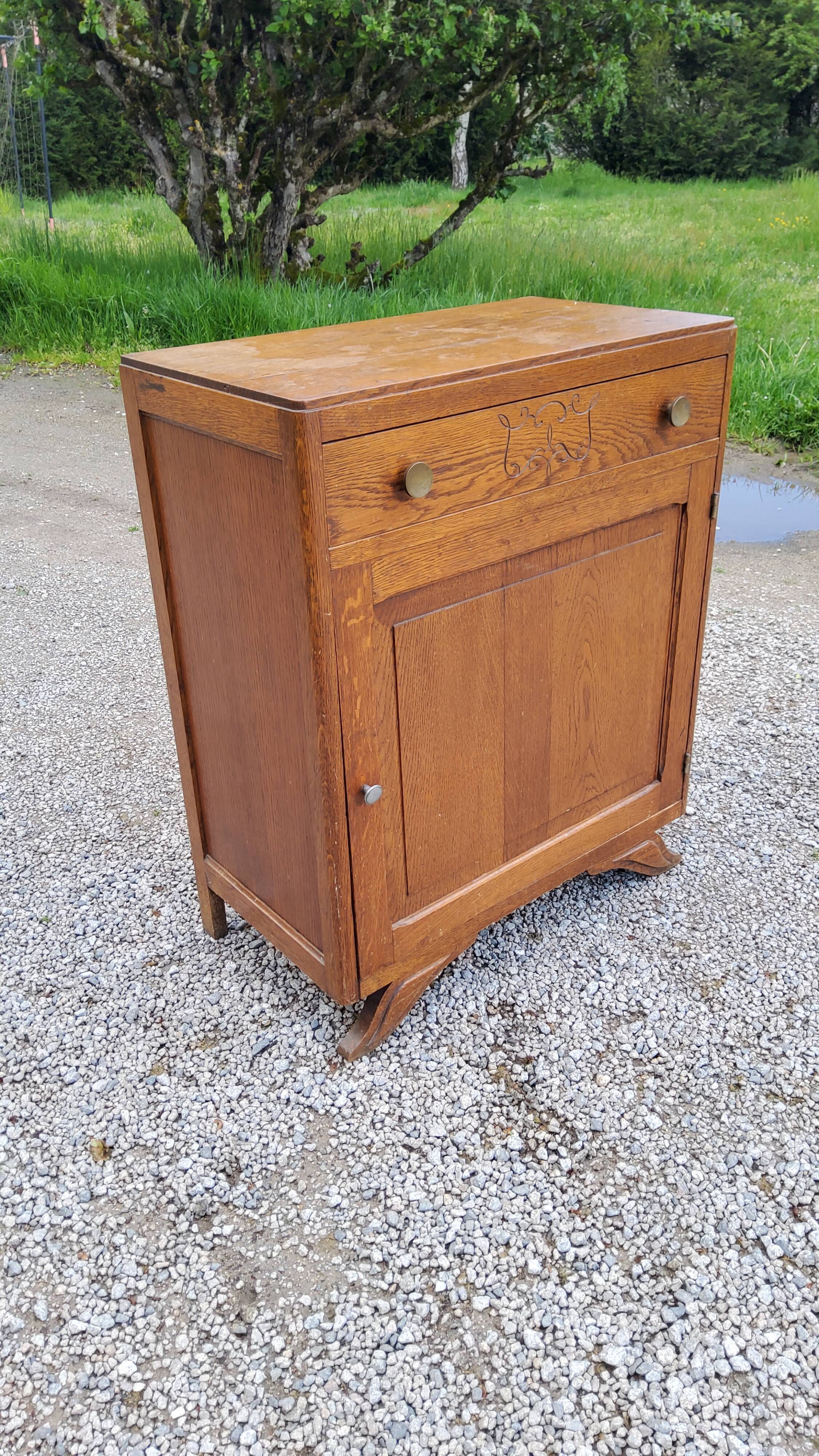 1940s oak confectioner