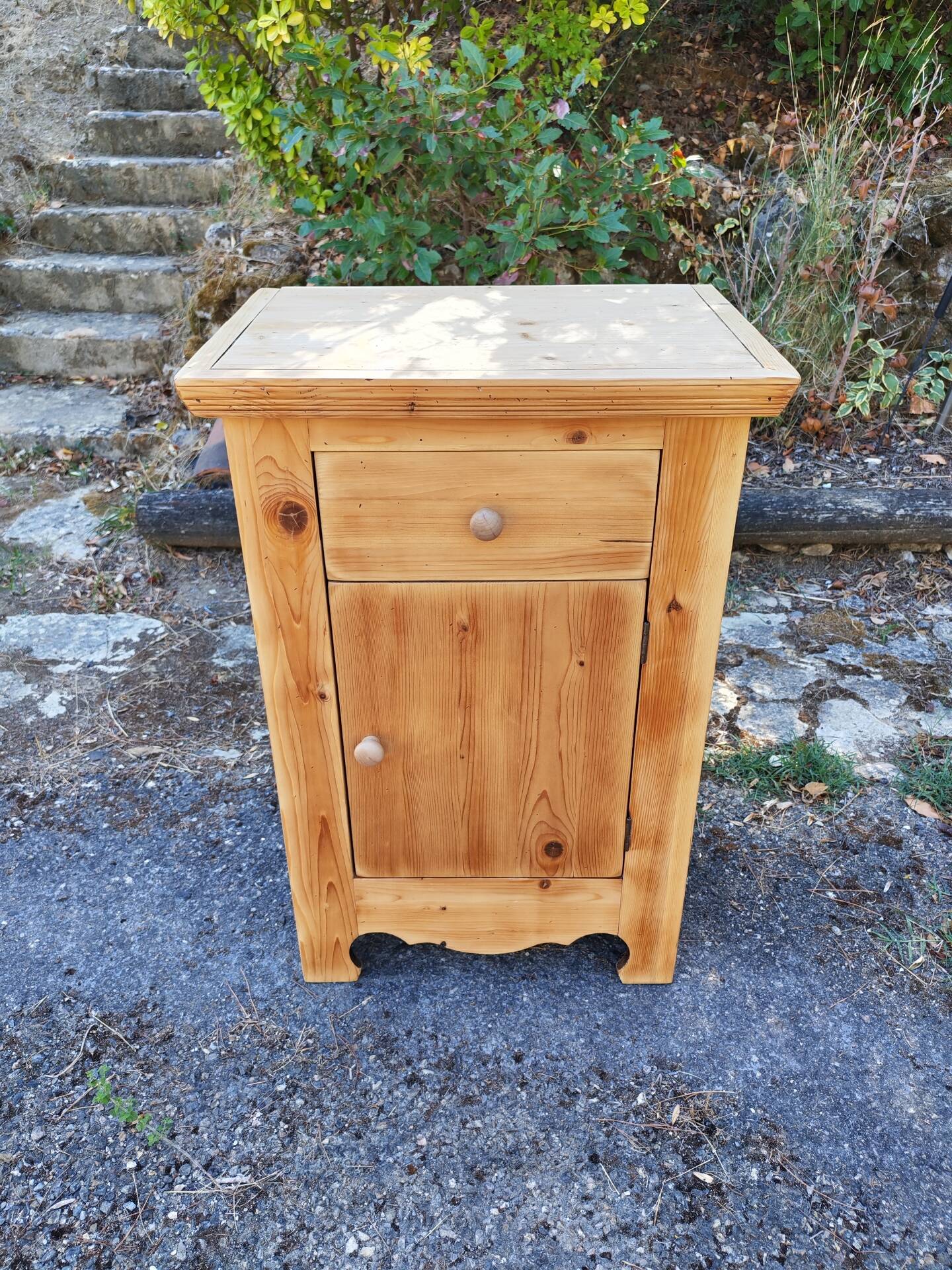 Confiturier vintage en pin massif 