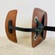 Office children's chair, wooden and metal, 70s