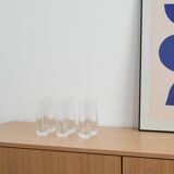Set of six glasses, Italian design, 1960s, made in Italy