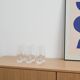 Set of six glasses, Italian design, 1960s, made in Italy
