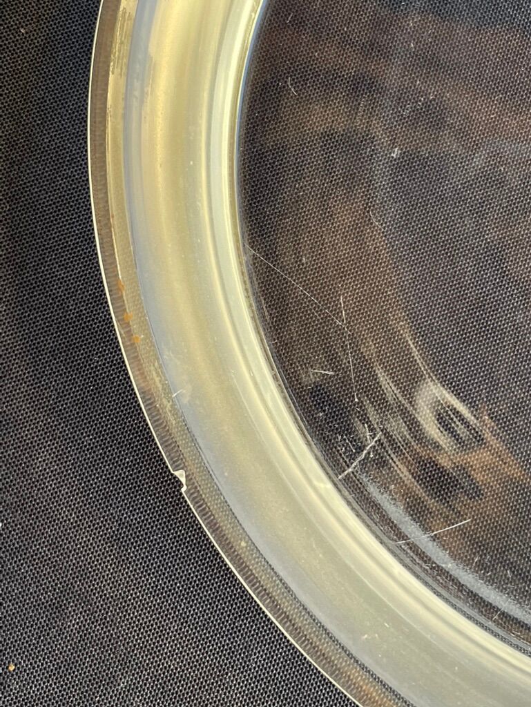 Non-selfish night service - art nouveau - hand-decorated satin blown crystal