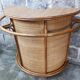 Bar en rotin vintage & ses tabourets