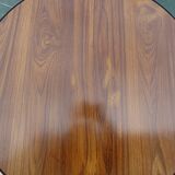 VINTAGE round coffee table in metal and wood