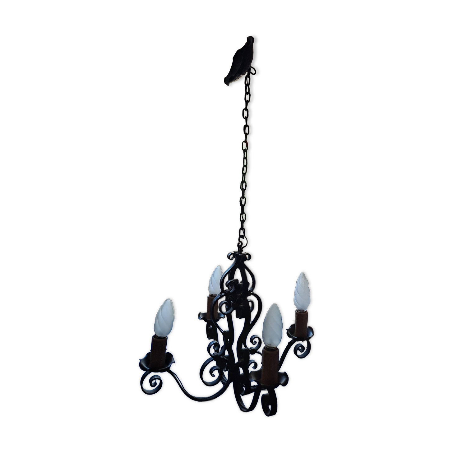 Wrought iron chandelier