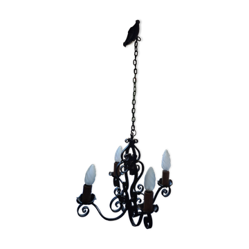 Wrought iron chandelier