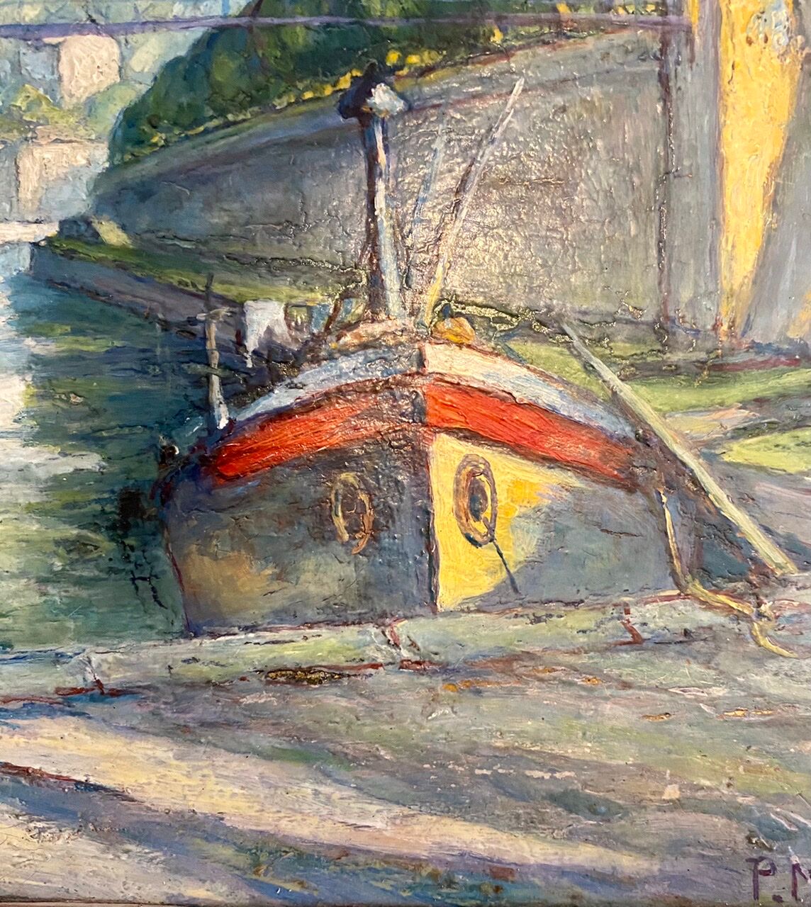 Old painting, signed marine, 50s/60s