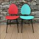 Pair of faux leather chairs from the 1950s/60s.