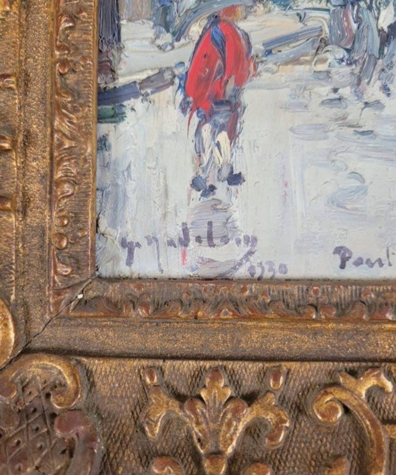 Huile originale signée et datée, Gustave Madelain (1867-1944)