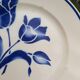 Old flat plates mismatched in earthenware