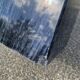 Vintage sculptural marble and glass coffee table from the 80s