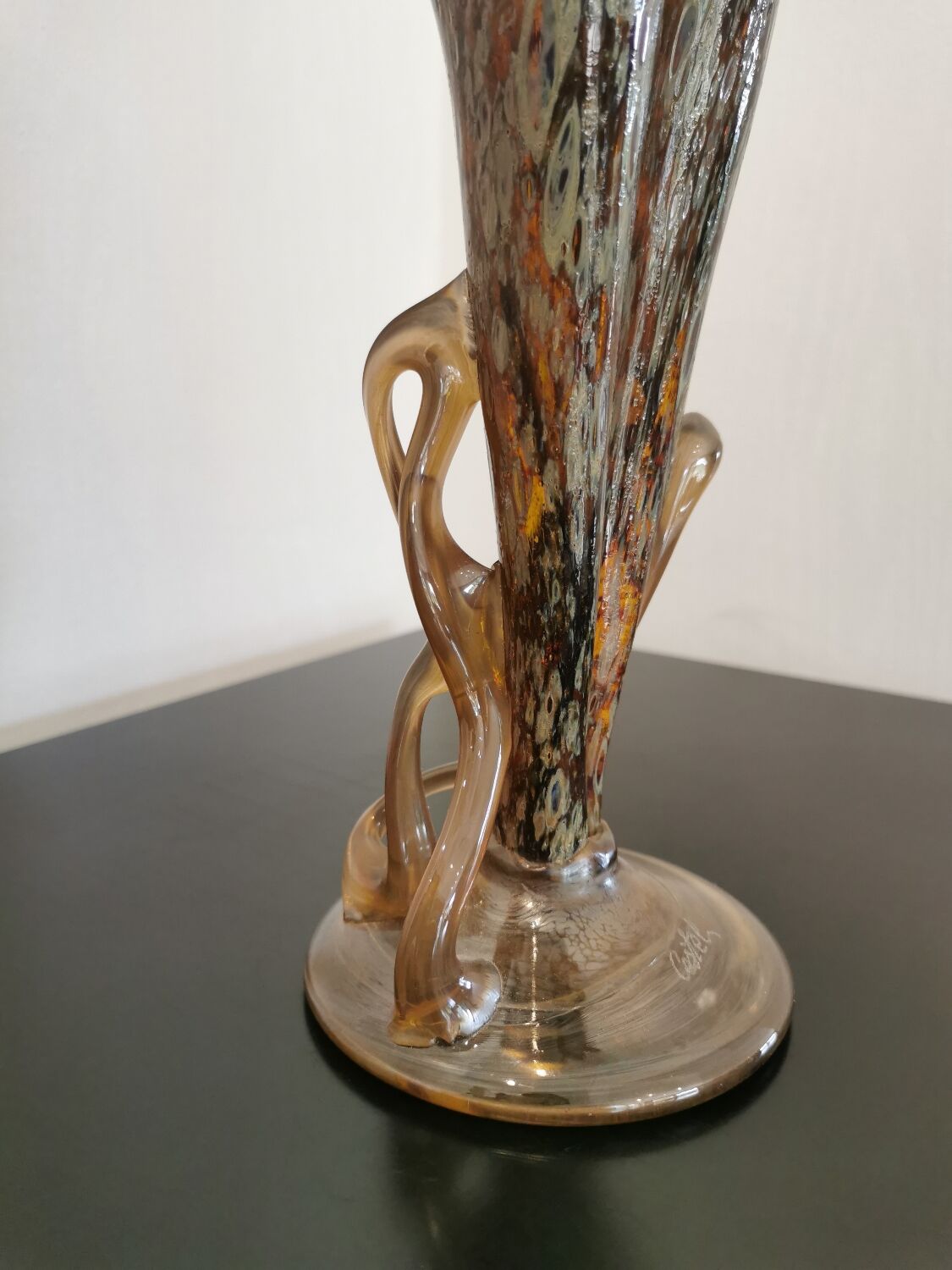 Vintage blown glass vase