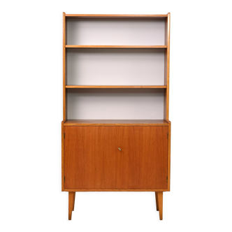 Vintage bookcase with hinged doors