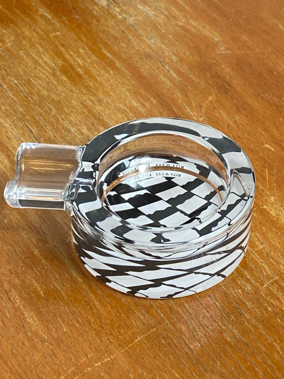 Vintage crystal ashtray, Rita Wyss, Ritzenhoff