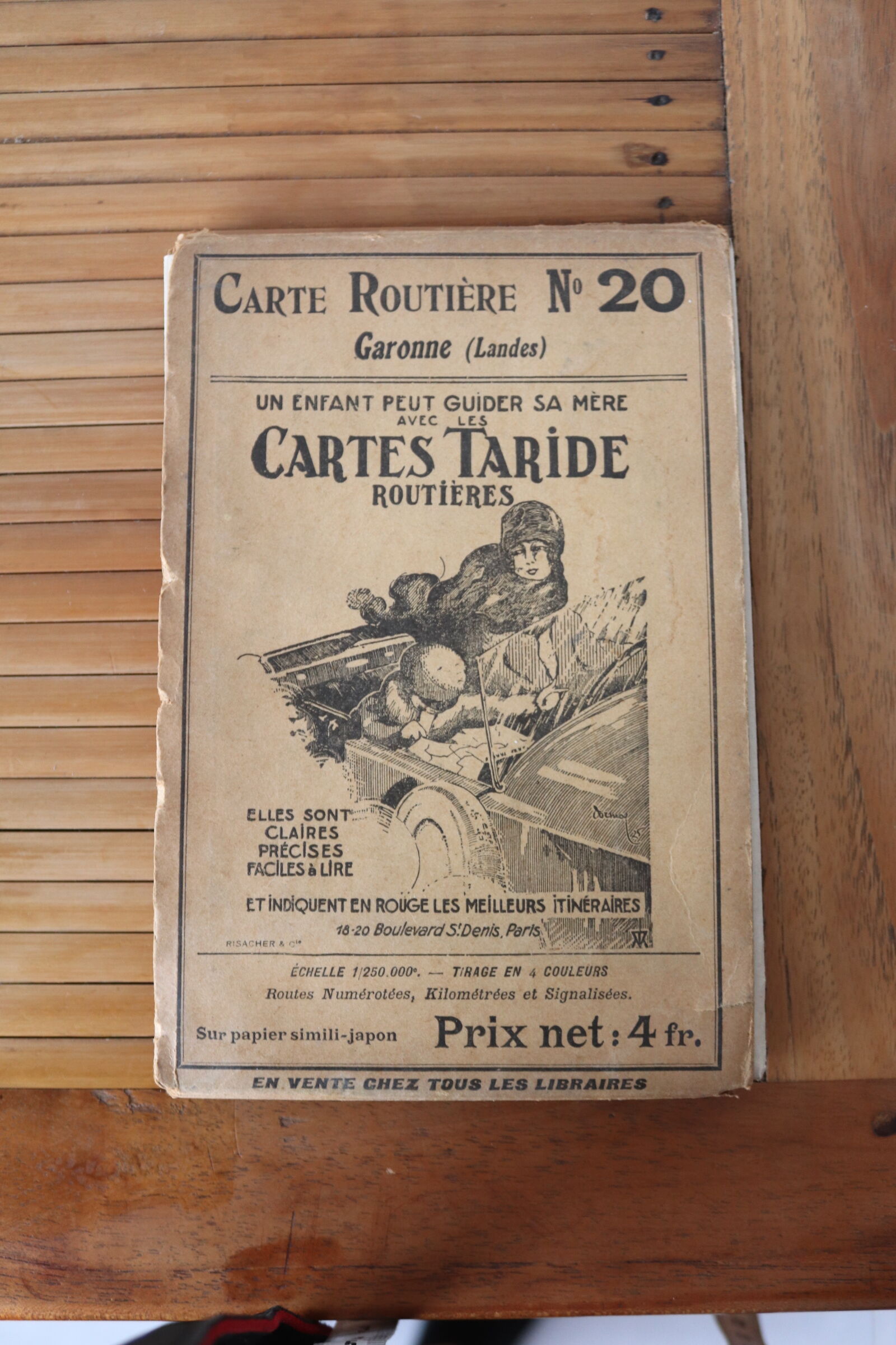 Road map 1920 "Garonne et landes"