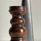 Vintage ikea wood and metal candle holders