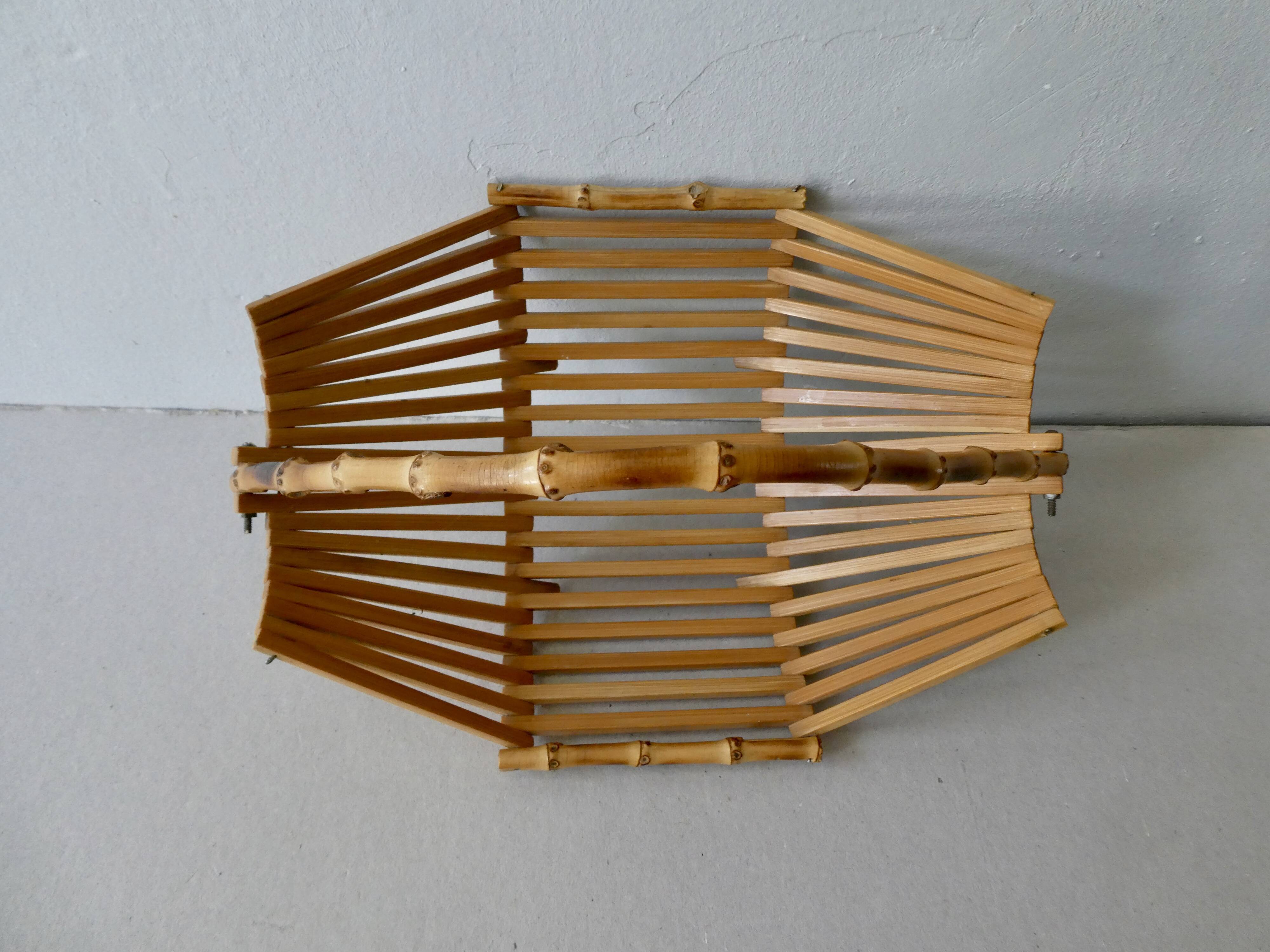 Bamboo basket, 70s