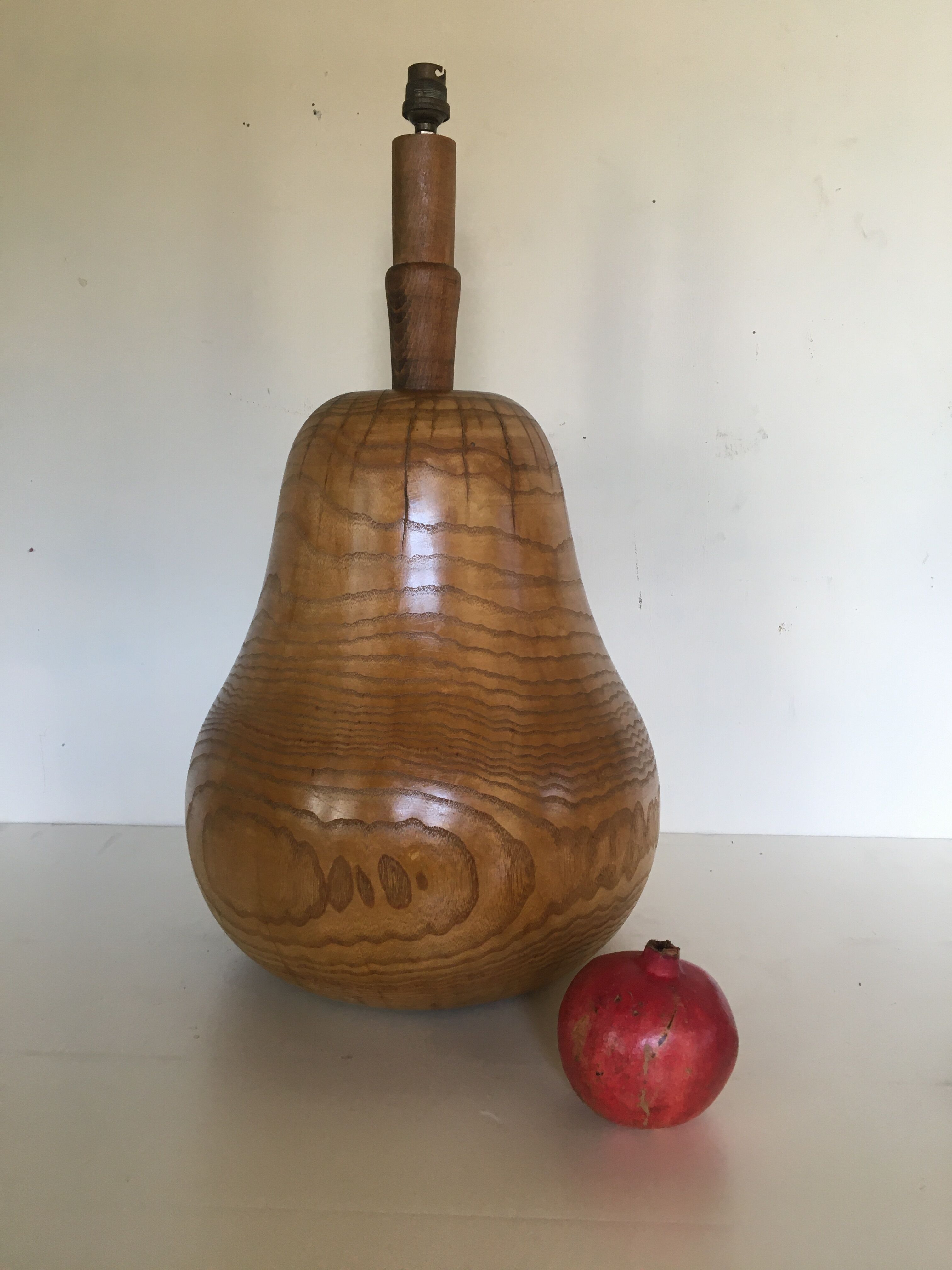 Solid wood lamp 1970