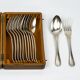 12 Christofle table settings monogrammed LG - CC hallmark - Late 19th century