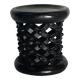 African ebonised Bamileke low stool, Cameroon, 1970s