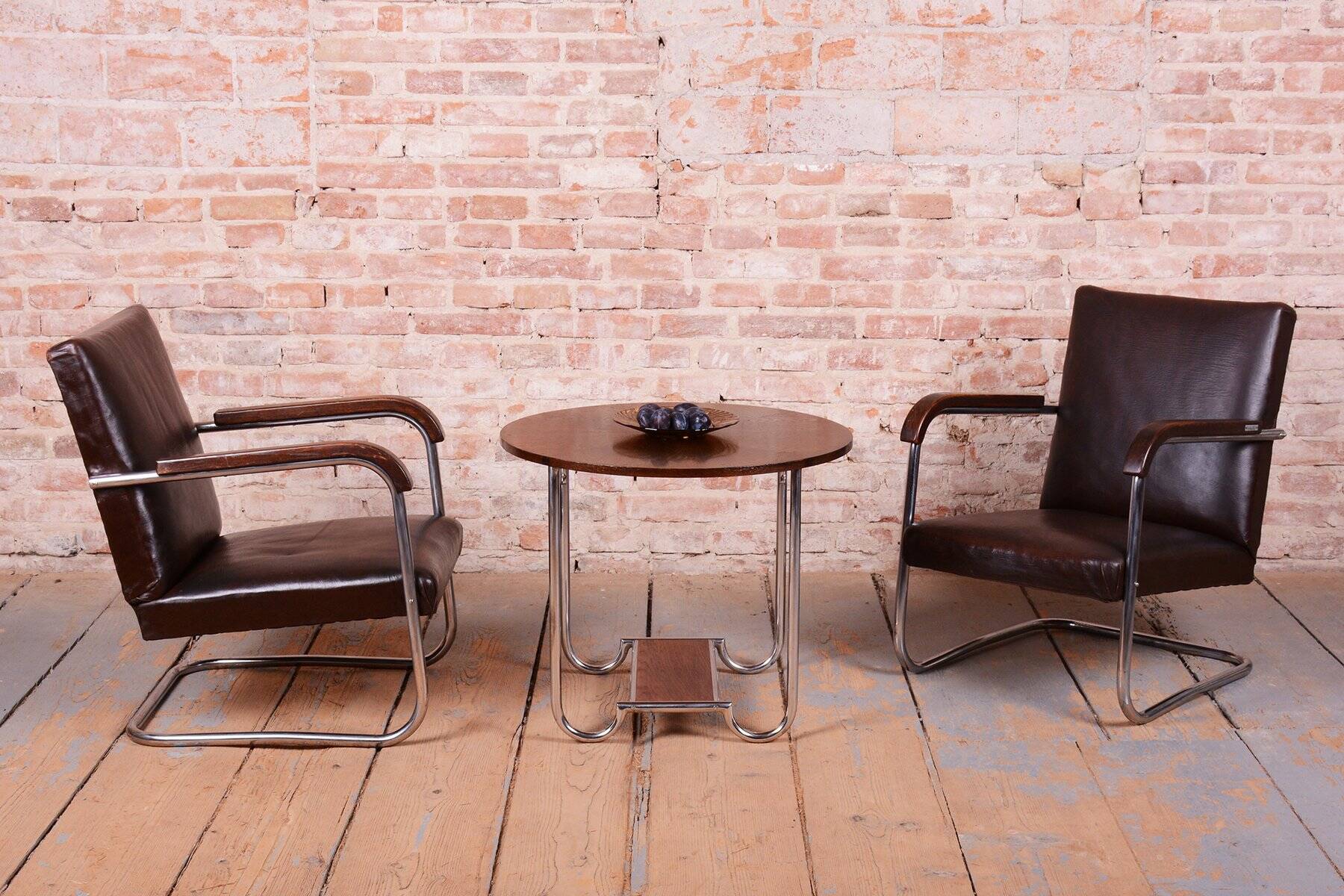 Bauhaus Armchairs by A. Lorenz for Mücke-Melder, Czech Republic, 1930s, Set of 2