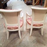 Paire de fauteuils empire