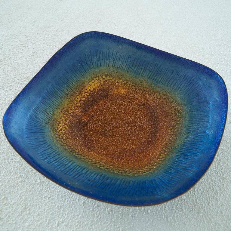 Enamelled bowl by Franco Bastianelli for Laurana Pesaro, 1960s.
