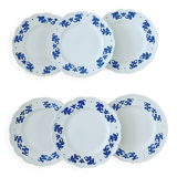 6 assiettes à dessert Boch feuilles de chêne