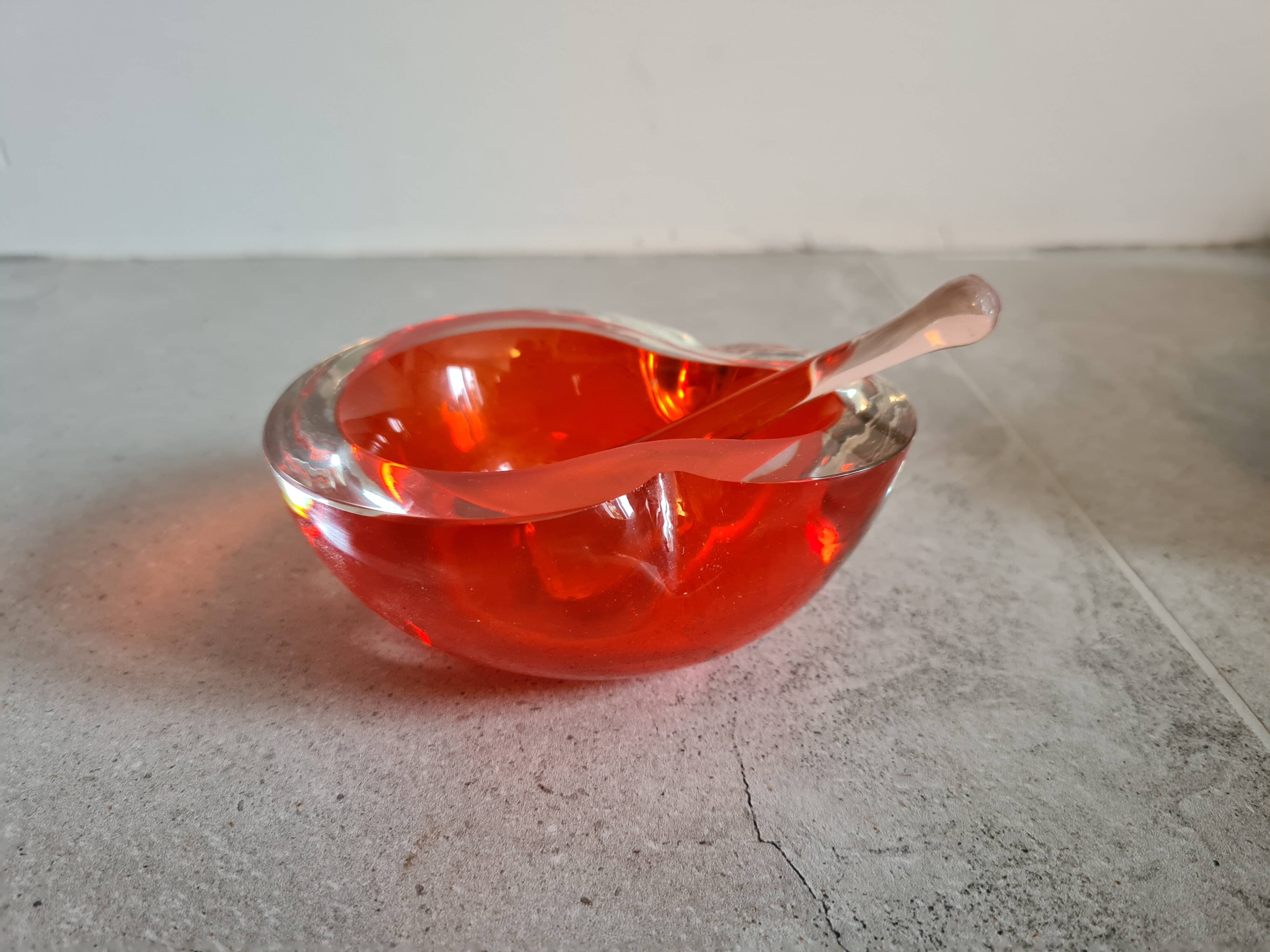 Cendrier en verre Murano vintage