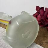 Vase in opaque glass paste