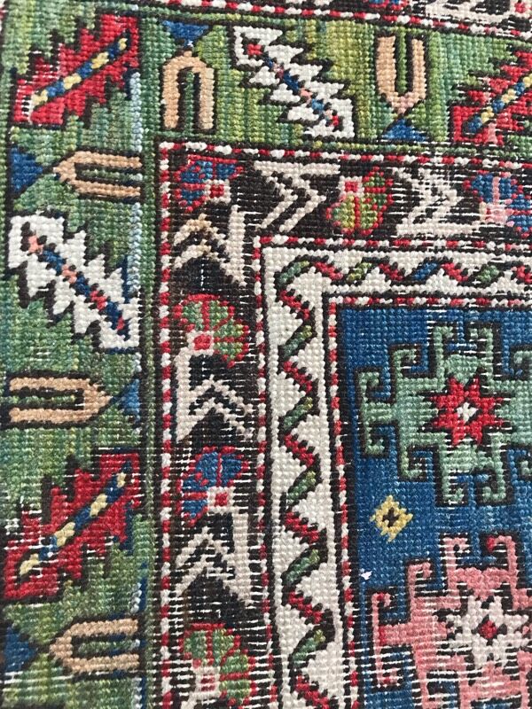 Old Handmade Caucasian rug - 79x119 cm