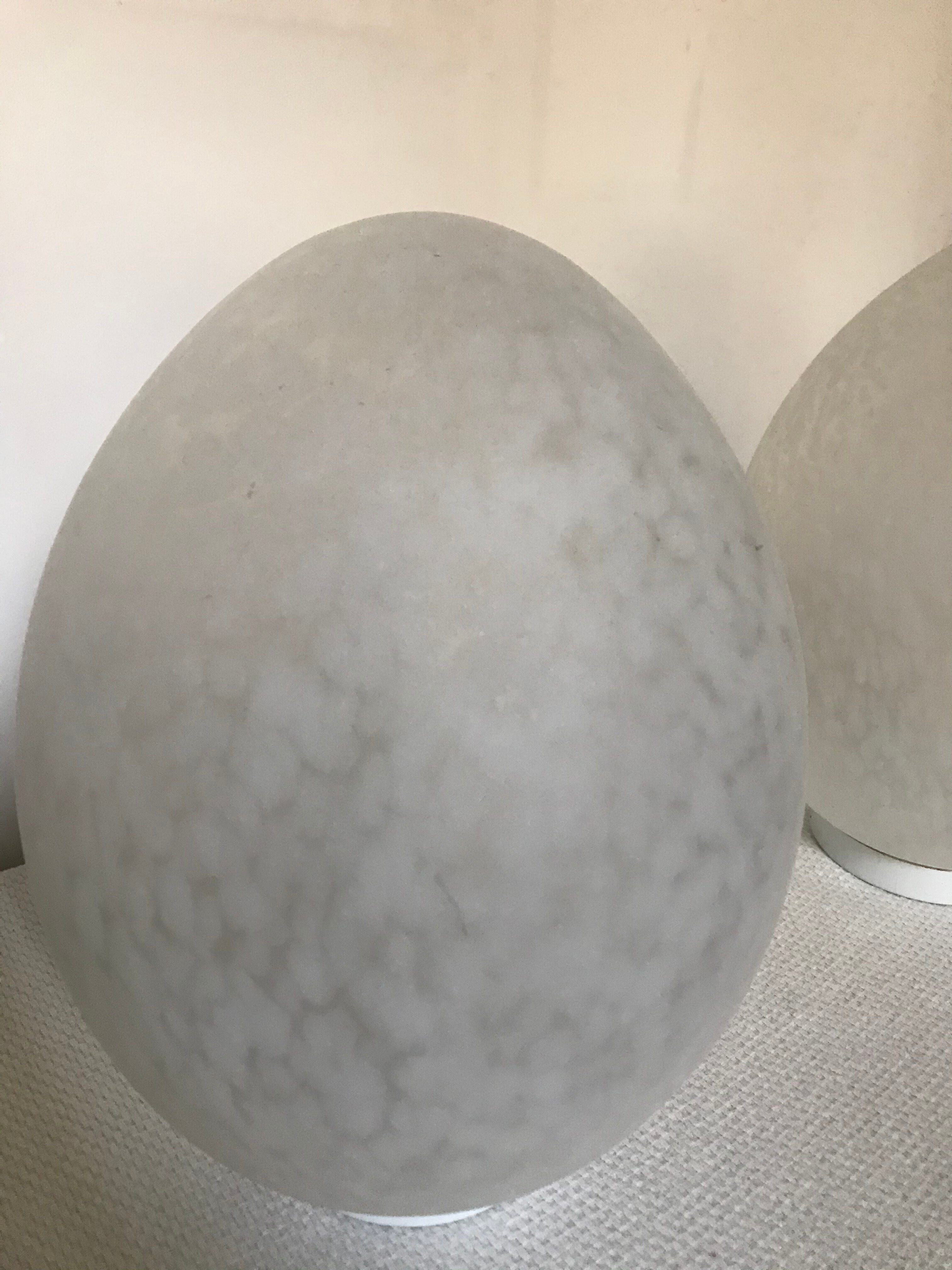 Pair of vintage lamps Uovo by Ben Swildens for Fontana Arte 1970