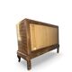 Commode italienne Art déco en ronce de noyer, années 1930
