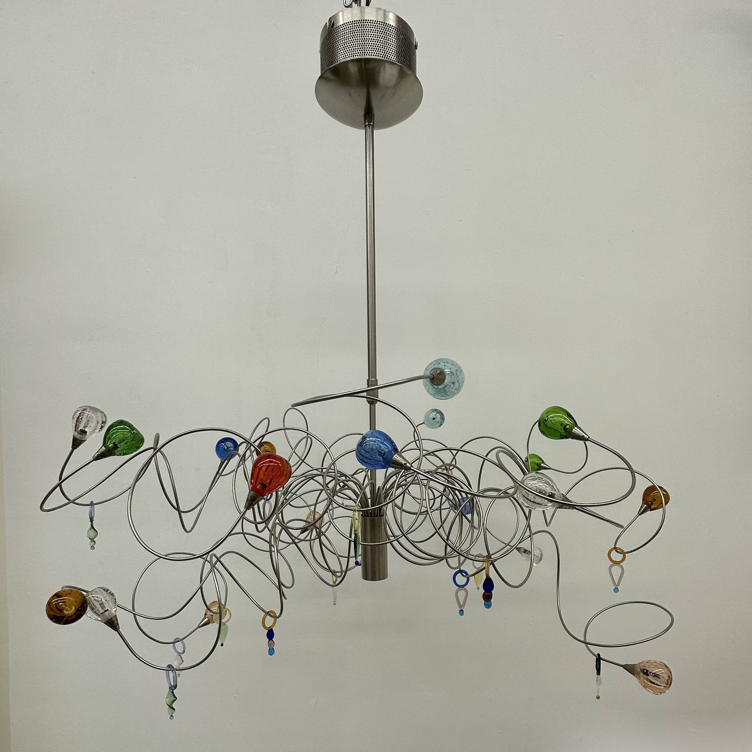 Harco Loor style Strawberry design hanging lamp , 1990’s