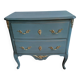 Commode de chambre patiné de style régence 2 tiroirs