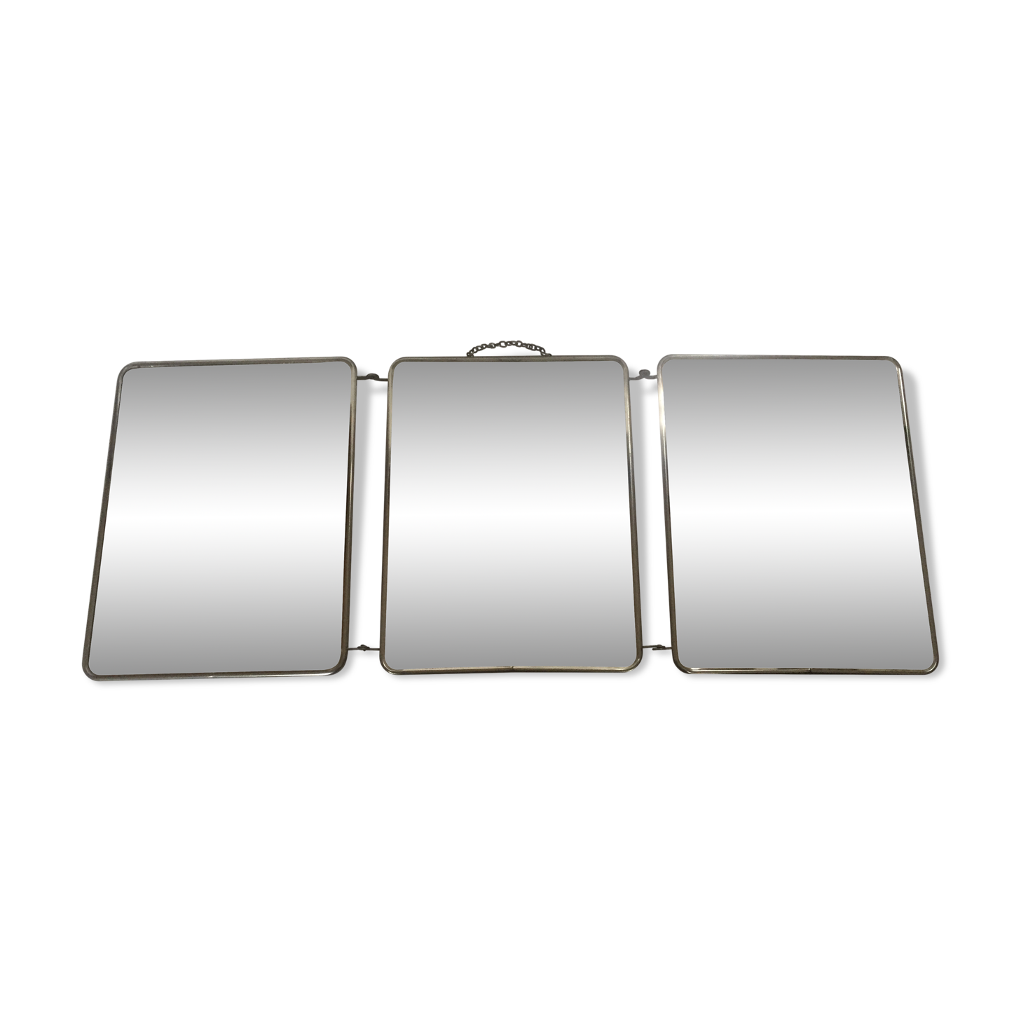 Mirror barbier triptych 67x27cm
