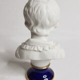 Porcelain biscuit bust, child, Alexandre Brongniart after Houdon